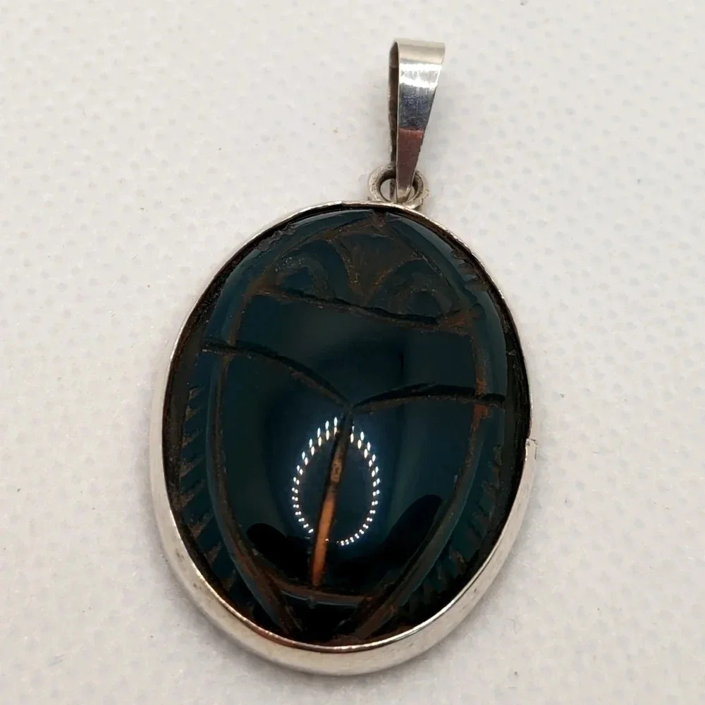 925  scarab pendant